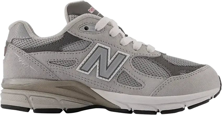  New Balance 990v3 Little Kid Wide &#039;Grey&#039;