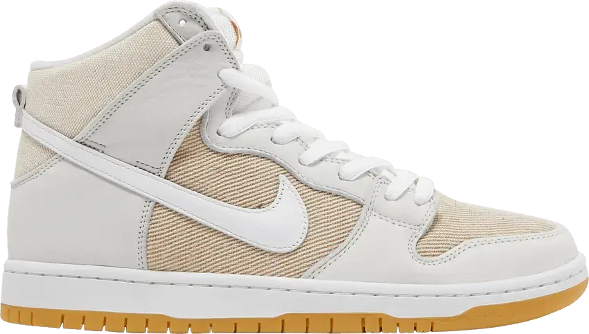  Nike SB Dunk High Pro ISO Orange Label Unbleached Natural