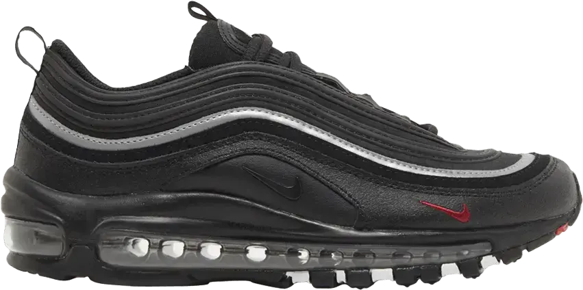  Nike Air Max 97 Black Silver Red (GS)