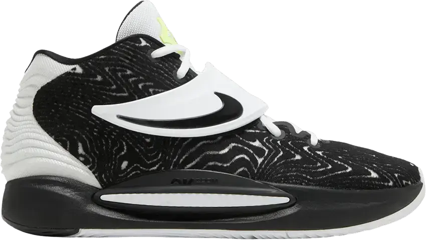  Nike KD 14 TB Black White Volt