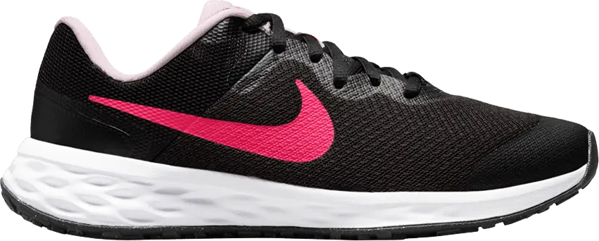  Nike Revolution 6 GS &#039;Black Hyper Pink&#039;