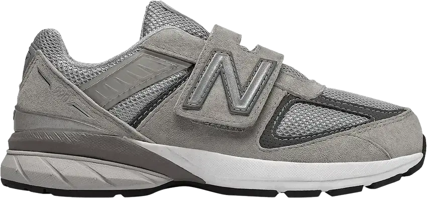  New Balance 990v5 Hook and Loop Little Kid &#039;Grey&#039;