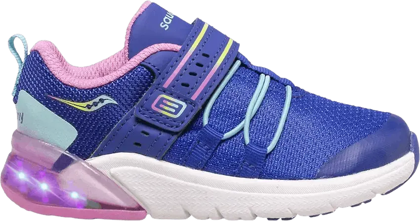 Saucony Flash Glow 2.0 Little Kid &#039;Navy Pink&#039;