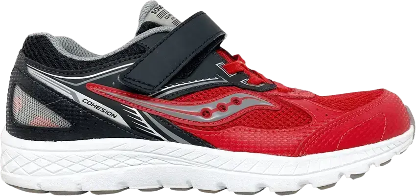  Saucony Cohesion 14 A/C Big Kid &#039;Red Black&#039;