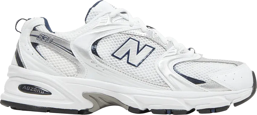  New Balance 530 White Silver Navy