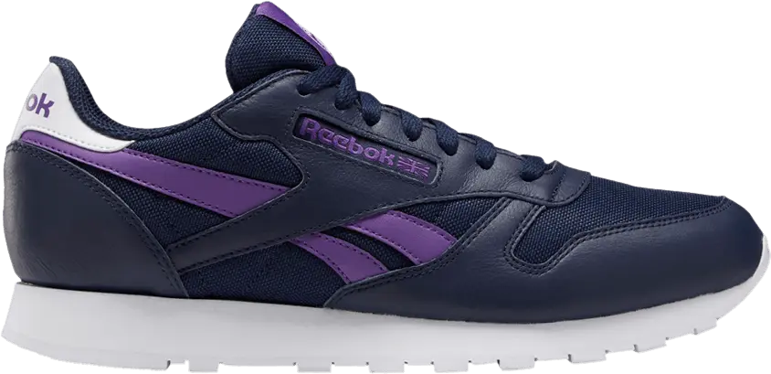  Reebok Classic Leather Vector Navy Purple