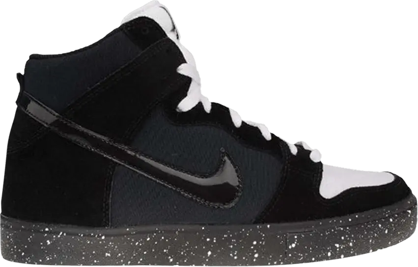  Nike Dunk High LR Black White Speckle