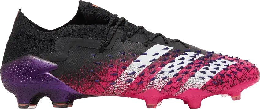  Adidas Predator Freak.1 Low FG &#039;Demonskin - Black Shock Pink&#039;