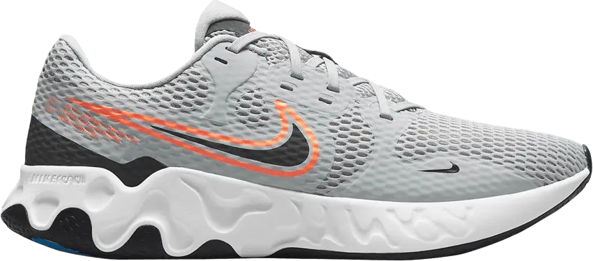  Nike Renew Ride 2 Light Smoke Grey Total Orange