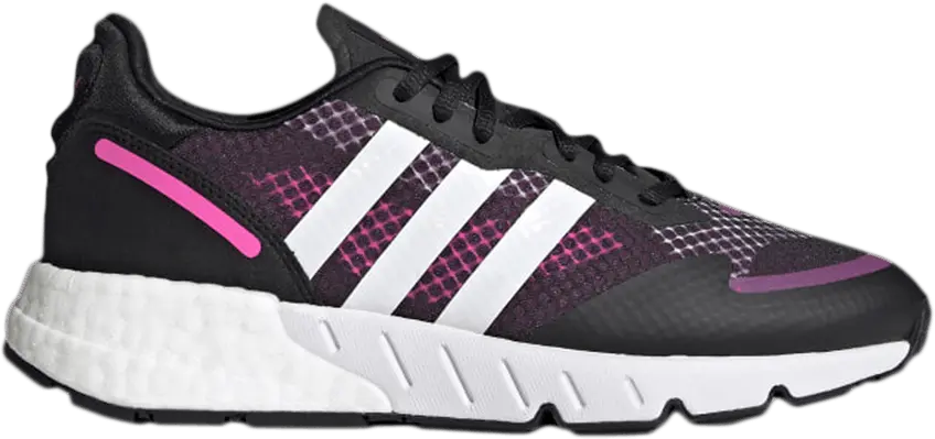  Adidas Wmns ZX 1K Boost &#039;Black Screaming Pink&#039;