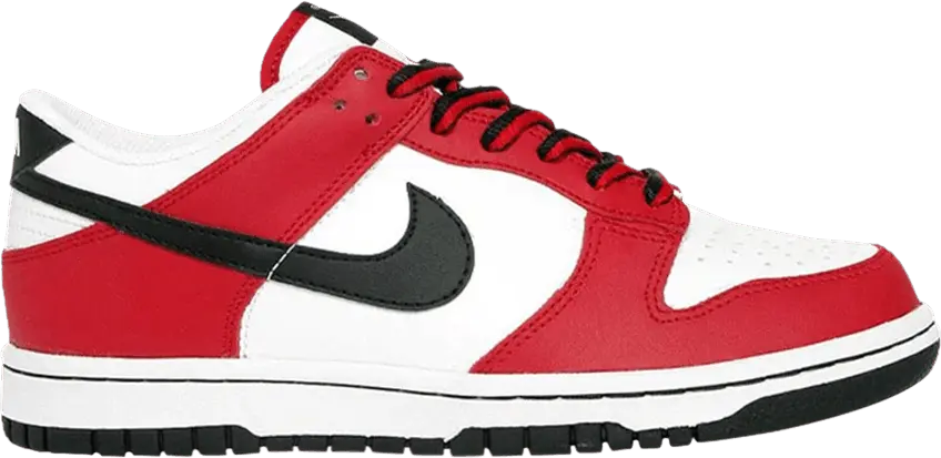  Nike Dunk Low White Black Red (GS)