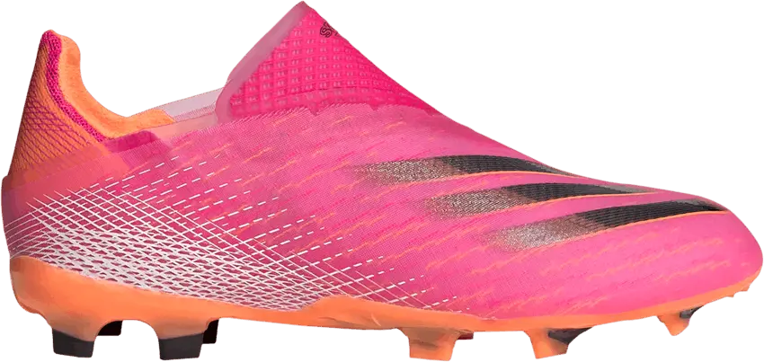  Adidas X Ghosted+ Laceless FG J &#039;Shock Pink&#039;
