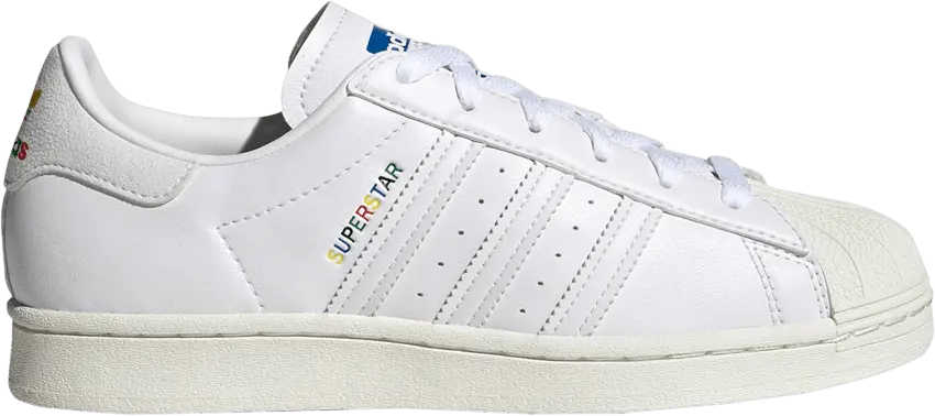  Adidas adidas Superstar White Rainbow Logo (W)