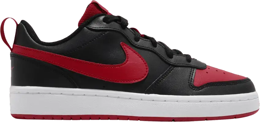  Nike Court Borough Low 2 Black University Red (GS)