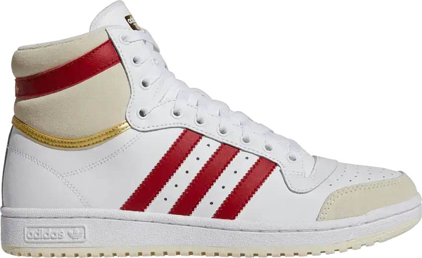  Adidas Top Ten High &#039;White Team Victory Red&#039;