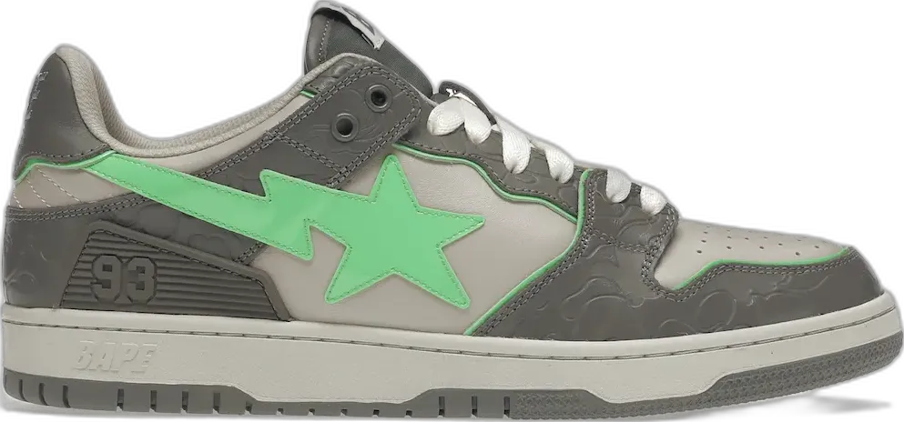  A Bathing Ape Bape SK8 Sta Grey Green