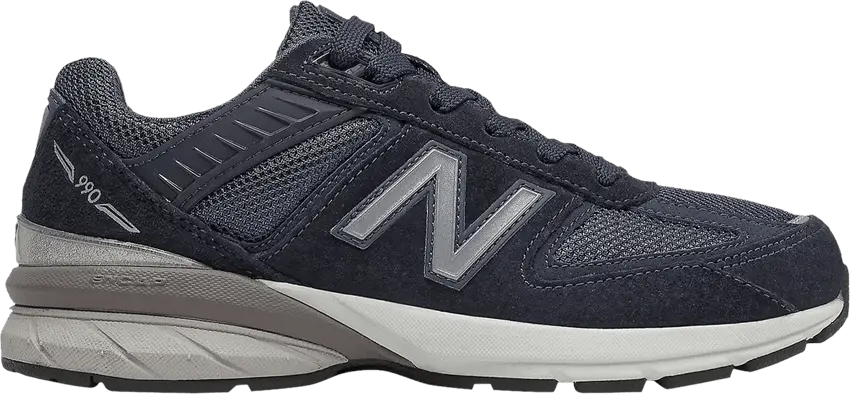  New Balance 990v5 Big Kid Wide &#039;Navy&#039;