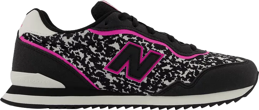  New Balance Sola Sleek Big Kid Wide &#039;Black Pink Glo Camo&#039;