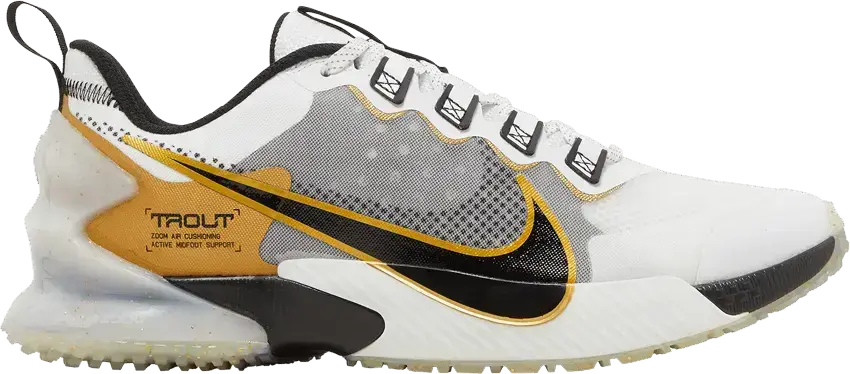  Nike Force Zoom Trout LTD TF &#039;White Metallic Gold&#039;