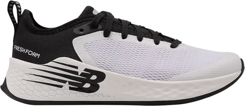  New Balance Fresh Foam Fast v2 Big Kid Wide &#039;White Black&#039;