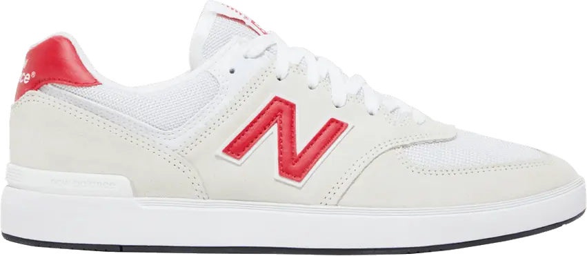  New Balance 574 &#039;White Red&#039;