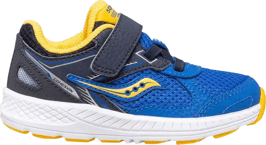  Saucony Cohesion 14 A/C Little Kid &#039;Blue Yellow&#039;