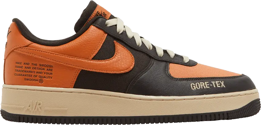  Nike Air Force 1 Low Gore-Tex Brown Orange