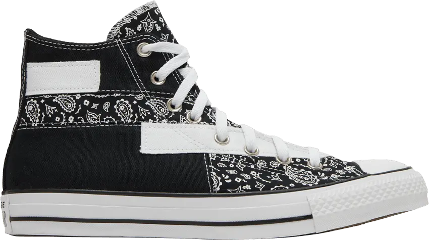  Converse Chuck Taylor All Star High &#039;Paisley Patchwork - Black&#039;