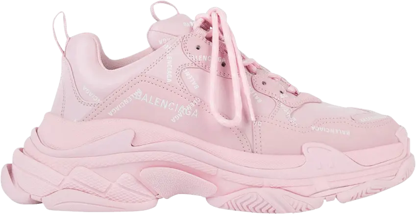  Balenciaga Triple S Sneaker &#039;Allover Logo - Light Pink&#039;