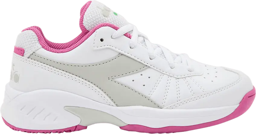 Diadora S.Challenge 3 SL Big Kid &#039;White Ibis Rose&#039;