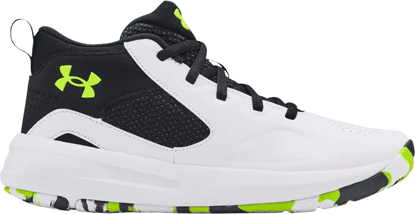  Under Armour Lockdown 5 GS &#039;White Black Lime&#039;