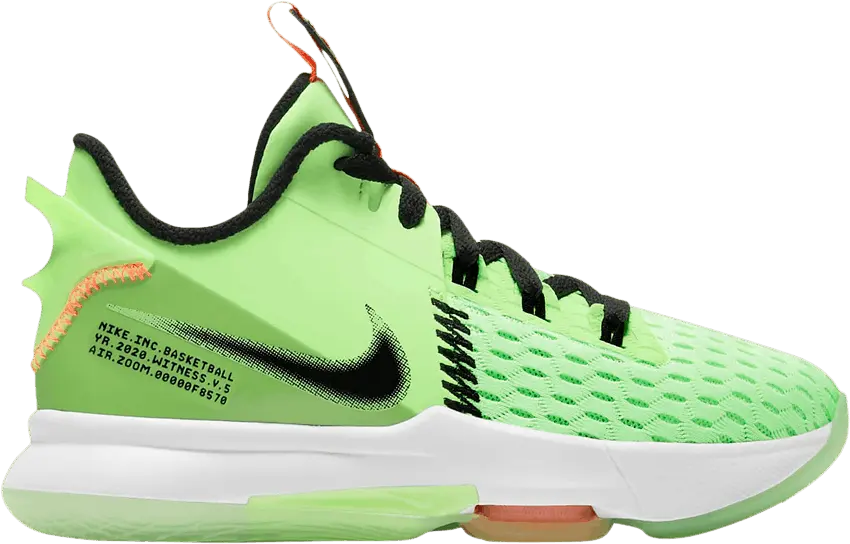  Nike LeBron Witness 5 GS &#039;Grinch&#039;