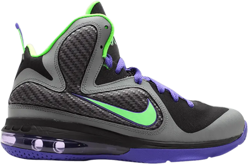  Nike LeBron 9 Black Electric Green Court Purple (GS)