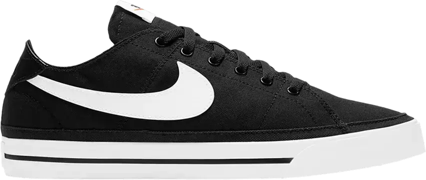  Nike Court Legacy Canvas Black White