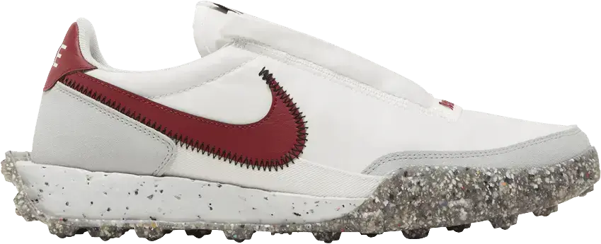  Nike Waffle Racer Crater Summit White Team Red (Women&#039;s)