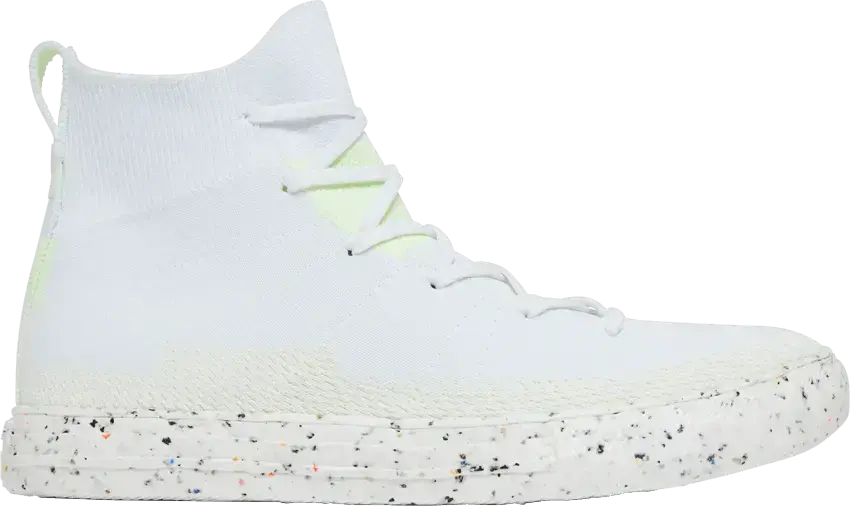  Converse Chuck Taylor All Star Crater Knit High &#039;White Barely Volt&#039;