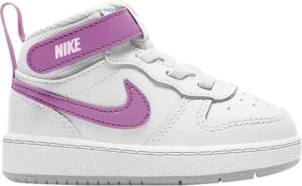  Nike Court Borough Mid 2 TD &#039;White Fuchsia Glow&#039;