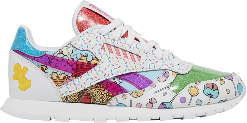  Reebok Hasbro x Classic Leather Big Kid &#039;Candy Land&#039;