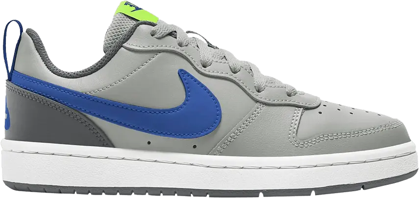  Nike Court Borough Low 2 Grey Fog Game Royal (GS)