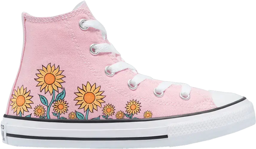  Converse Chuck Taylor All Star High GS &#039;Sunflowers - Pink&#039;