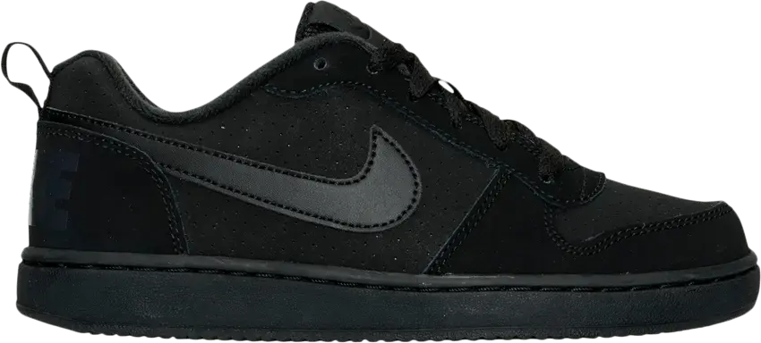  Nike Court Borough Low GS &#039;Triple Black&#039;