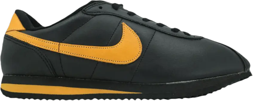  Nike Leather Cortez Low &#039;Black Orange&#039;