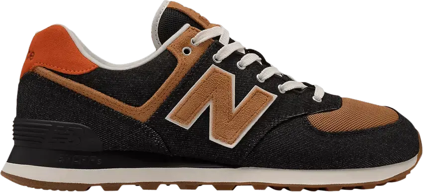  New Balance 574 2E Wide &#039;Denim - Black Faded Workwear&#039;