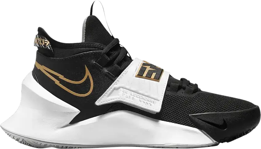  Nike Future Court 3 GS &#039;Black White Metallic Gold&#039;