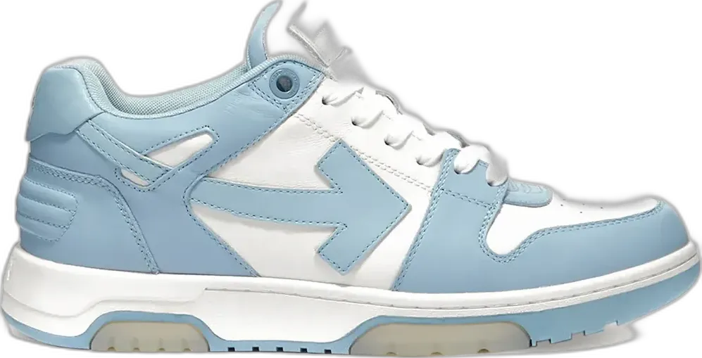  Off-White OFF-WHITE OOO Low Out Of Office Calf Leather White Light Blue