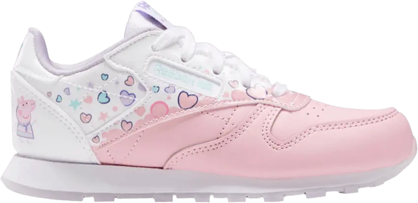  Reebok Peppa Pig x Classic Leather J &#039;Bubbles and Hearts&#039;