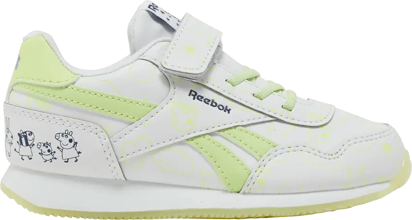  Reebok Peppa Pig x Royal Classic Jogger 3 Toddler &#039;Glow In The Dark&#039;