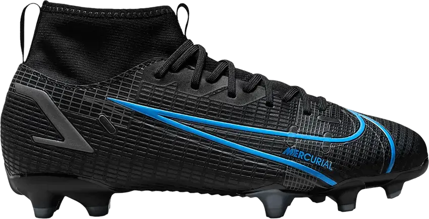  Nike Mercurial Superfly 8 Academy MG GS &#039;Black Photo Blue&#039;