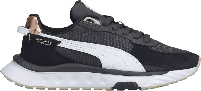  Puma Wmns Wild Rider &#039;Soft Metal - Ebony Black&#039;