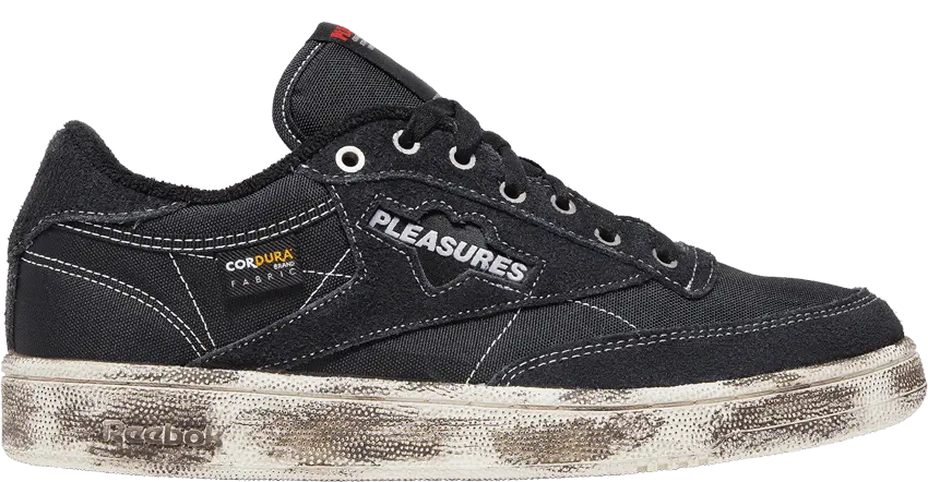  Reebok Pleasures x Club C 85 &#039;Black Chalk&#039;